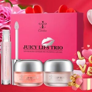 Juicy Lips Trio Set - Pink and Clear. New in Box